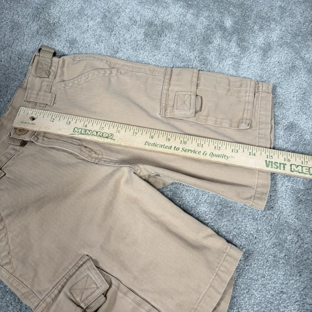 Vintage Old Navy Cargo Shorts‎ Youth Boys 7 Tan Cotton Baggy Heavy Skater Y2K
